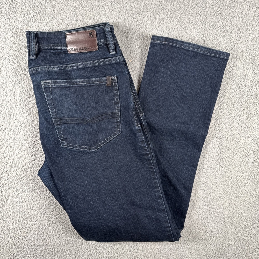 Buffalo David Bitton Jeans Men's 34x34 (36x32) Driven X Basic Dark Wash Straight
